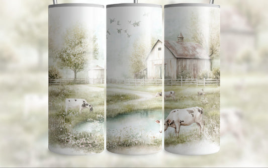 Water Color Farm Tumbler